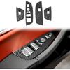 For BMW X3 X4 G01 G02 2018-2023 Window Switch Panel Cover, BMW 3/4 Series Accessories Carbon Fiber Pattern Door Control Button Panel Interior Trim