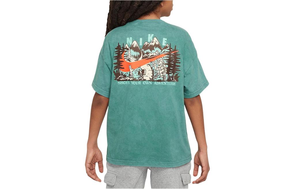 Nike T Shirt Sportswear Green Kids' FV5416-361