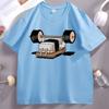 Funny Sushi Weight Lifting Tshirt Unisex Cotton Short Sleeve Round Neck T Shirt Unisex Women Casual Loose Breathable Tees Streetwear