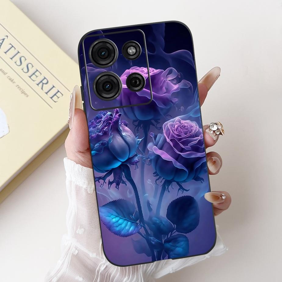 For Motorola Moto G15 Case MotoG75 XT2437-2 New Luxury Candy Painted Cover Soft TPU Phone Cases For Moto G75 G 15 MotoG15 Bumper