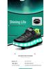 Kids' Luminous Roller Shoes: Four-Wheel Skates for Girls & Two-Wheel Retractable Skates for Boys
