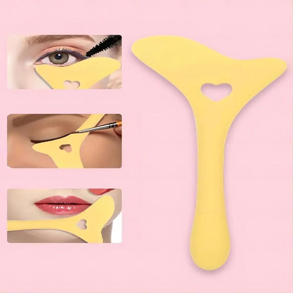 Multi-functional Eyeliner Stencil Wing Tips Silicone Eyeliner Aid Marscara Drawing Lipstick Wearing Aid Reusable Makeup Tools