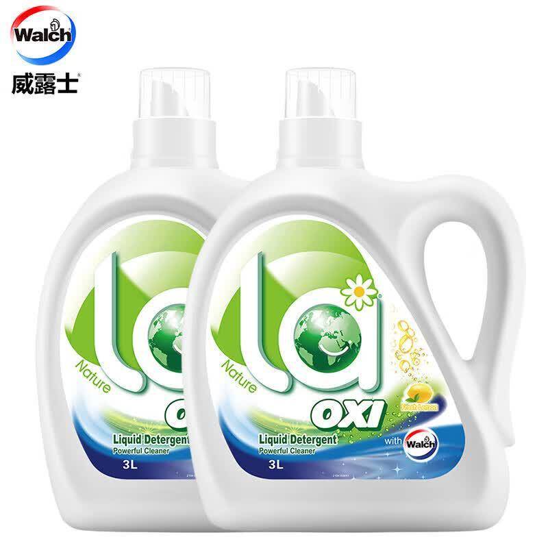 Walch LA Oxygen Wash Laundry Detergent - Lemon Scent 2 x 3L Pack