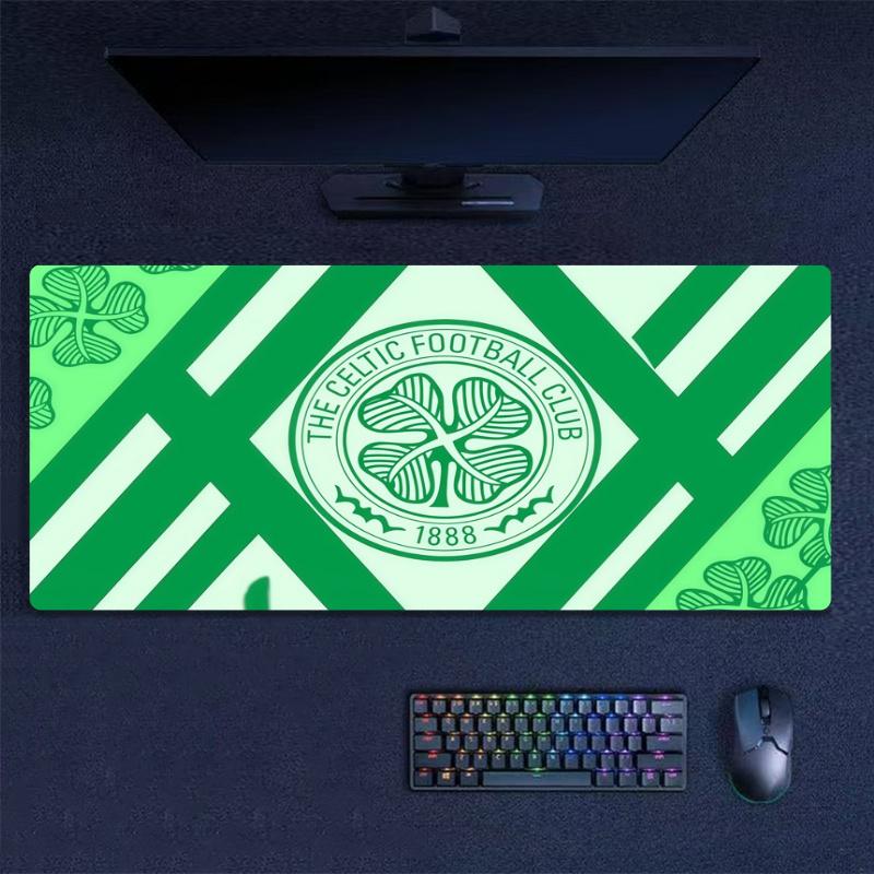Celtic FC Print Cushion Non-slip Laptop Tablet Big Mousepad XXL Mat Mini PC Playmat With Lock edge