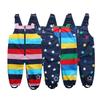 Boys and Girls Waterproof Double-Layer Winter High-End Bib Pants