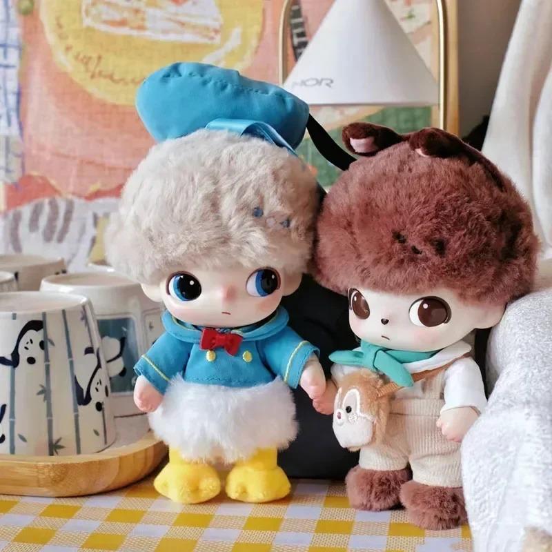 DIMOO WORLD X Series Original Blind Box Surprise Mystery Box Vinly Plush Keychain , Cute Anime Action Figure Ornaments Figurines Dolls