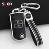 For Mazda Demio 2 3 5 6 M3 M5 M6 Cx-5 Cx7 Cx9 Rx8 Mx5 Mpv 2 3 Buttons Soft Tpu Car Remote Flip Key Case Cover Holder Keychain