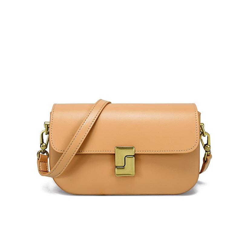 Cowhide Bag Women's Niche High-end Small Square Bag New Messenger Bag Large-capacity Women's Versatile Shoulder Bag Women