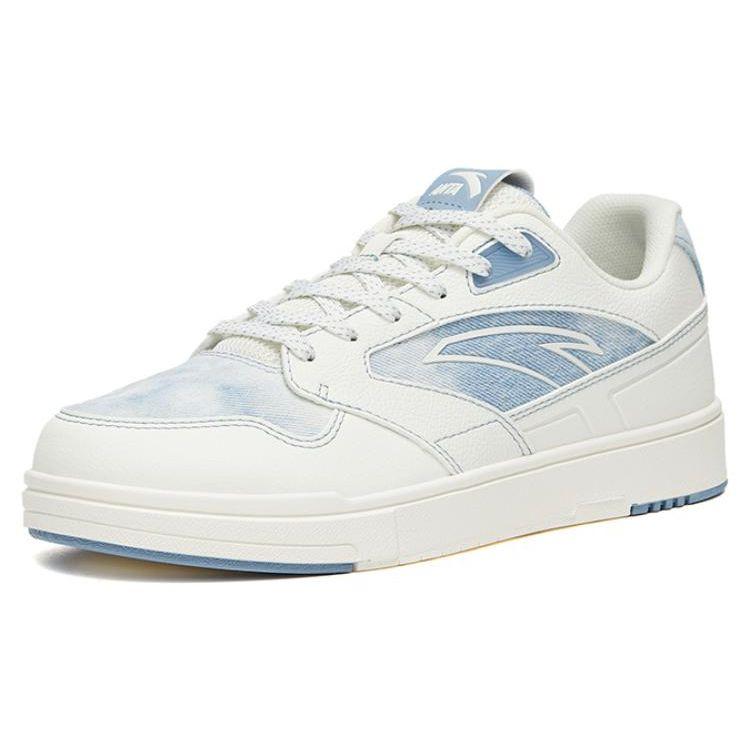 Anta Non-Slip Durable Low-Top Skate Shoes Women Sneakers White Blue 922318016-9