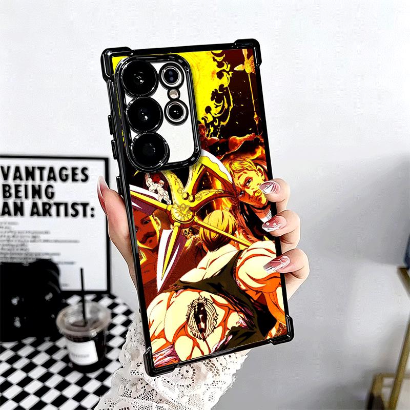 Seven D-Deadlys Sins Escanor Soft Phone Case For Samsung Galaxy S26 Ultra S25 Edge S24 FE S23 Plus S22 S21 + S20 Plating Anti-Fa