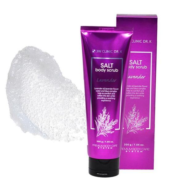3W Clinic Salt Lavender Body Scrub Peeling Gel 200g Exfoliation (15548978) | Carsha