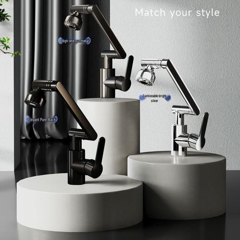 Universal Rotating Lucky Cat Faucet for Kitchen and Bathroom Sinks