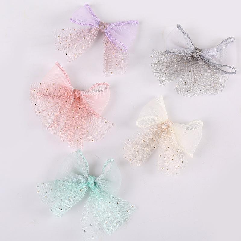 Mesh Bow Accessories Work In Progress Diy Hair Accessories Clothing Accessories Ribbon Bow Accessories Factory