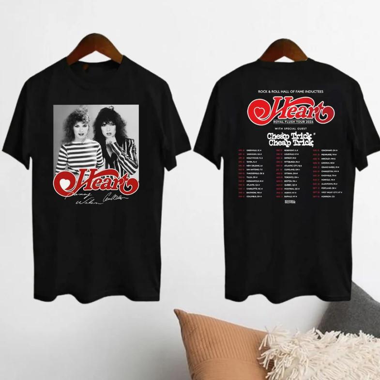 Royal Flush Tour 2024 Heart Band T-Shirt, Heart Band Signature' Shirt