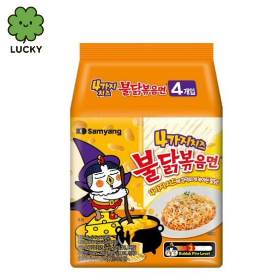 Samyang Buldak Pittige Kip Ramen 3 Smaken Set (Roos / Kaas / Carbonara) 140g | Koreaanse Pittige Roergebakken Noedels