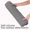 Silicone Dish Drying Mat Non-Slip Drying Mat Heat Resistant Diversion Opening Slope Drainage Pad Kitchen Pans Tableware Coaster