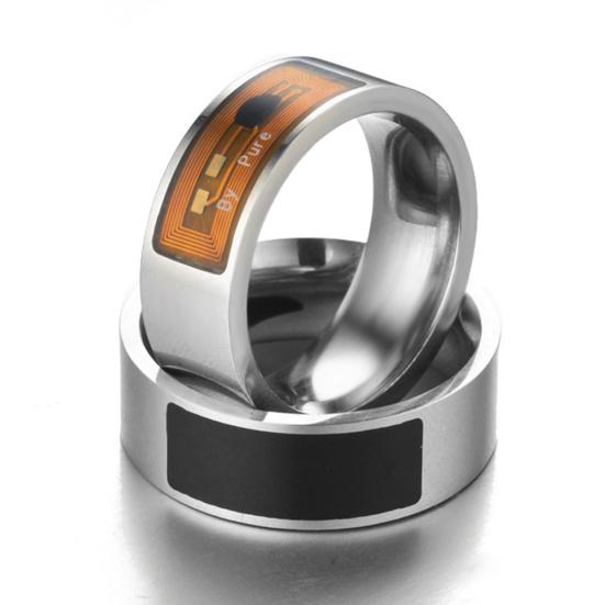 NFC Smart Magic Wearable Fashion Finger Stainless Steel Ring for Mobile Phone
