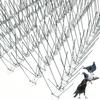 ONESORA Pigeon Bird Stainless 20m Keeps Crows Prevents Bird Protects Balcony and Easy Instruction Manual Included Repellent, Spikes, Deterrent, Steel,