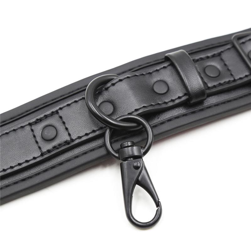 PU Leather Bondage Handcuffs for BDSM Sex Fetish Slave Body Restraints Wrist Ankle Cuffs Erotic Sex Toys for Women Men Sex