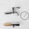Brass 1/2 " Female To Male Stainless Steel Thickened Extension Joint Lengthened Hexagonal Extension Direct Chrome Plating Brass