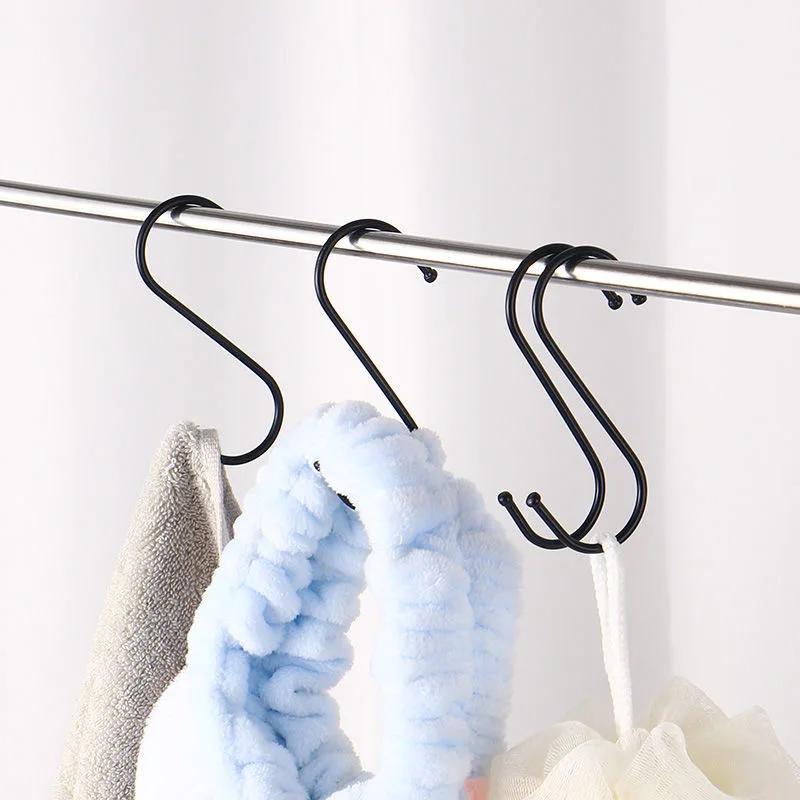 5/10/20PCS S formă cârlig metalic bucătărie oală căni raft baie dormitor balustradă umeraș haine saci prosoape plante agățat cârlige S
