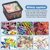 4pcs Paper Clip Holder Mesh Paperclip Holders for Desk Paper Clip Dispenser PaperClip Organizer Office(SIZE:Square/Round)