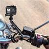 9-35mm Motorcycle Holder Handlebar Mirror Stand Car Seat Mount Bracket for GoPro Hero 12 11 9 10 Phone Action Camera Accessories