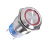 19mm 12-24V Waterproof Stainless Selflocking  ing Push Button   Red LED