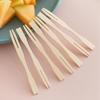 Transparent Bamboo Knot Disposable Fruit Forks, 800 Count