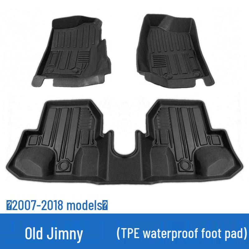Jiminy Suzuki Jimny TPE Floor Mats - High Edge, Wear-Resistant, Waterproof, Left/Right Hand Drive Compatible, Carpet Surface.