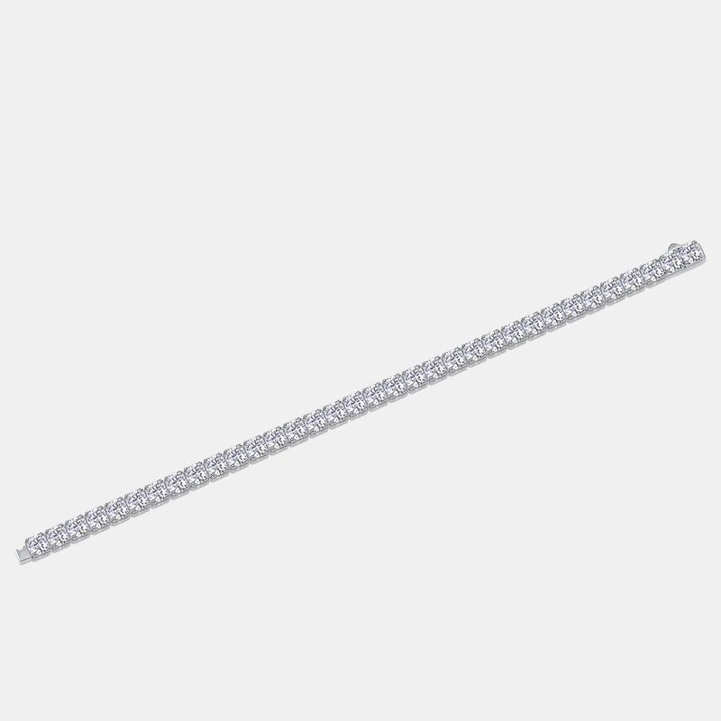 Fashion Design Hip Hop Iced Out Tennis Chain 925 Silver VVS Moissanite Bracelet for Man Woman Gemston 5mmTennis Chain Bracelet