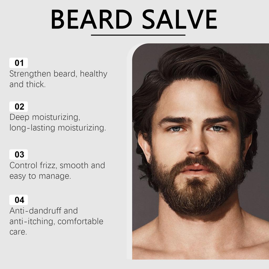 Bartpflegecreme für Männer, weich, formend, nährende Pflege, Bartpflege, feuchtigkeitsspendend, sanft, angenehm, feuchtigkeitsspendend, weich.