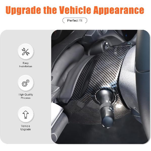 Car Steering Column Cover Trim Compatible with Subaru WRX 2022 2023 2024 Car Steering Wheel Base Trim Cover Protection Frame Interior Accessories