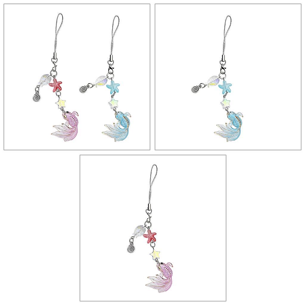 Fashionable Beaded Phone Pendant Keychain Ornament Keyring Phone Charm Chain Decorative Accessory for Bag and Purses