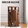 Stackable Stool, Wooden New Chinese-style Stackable Stool, Solid Wood Round Stool, Dining and Coffee Table for Household Use