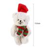 Plush Christmas Plush Bear Bear Scarf Flower Christmas Bear Plush Pendant  Couple