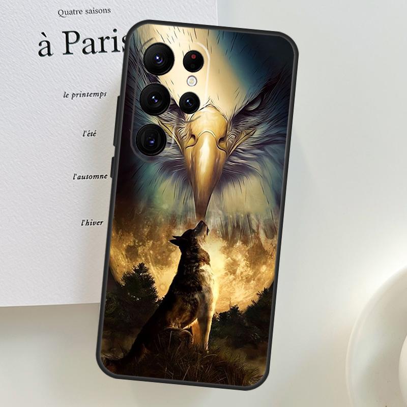 Animal Lion Wolf Tiger Eagle Case For Samsung Galaxy S26 Ultra S25 S23 S22 S21 S24 Ultra S10 S20 Plus S25 FE Phone Cover