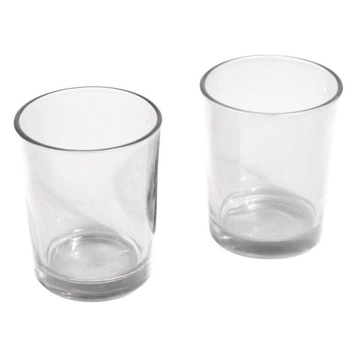 Verre pour bougie chauffe-plat 5cm Hauteur 6,5 cm