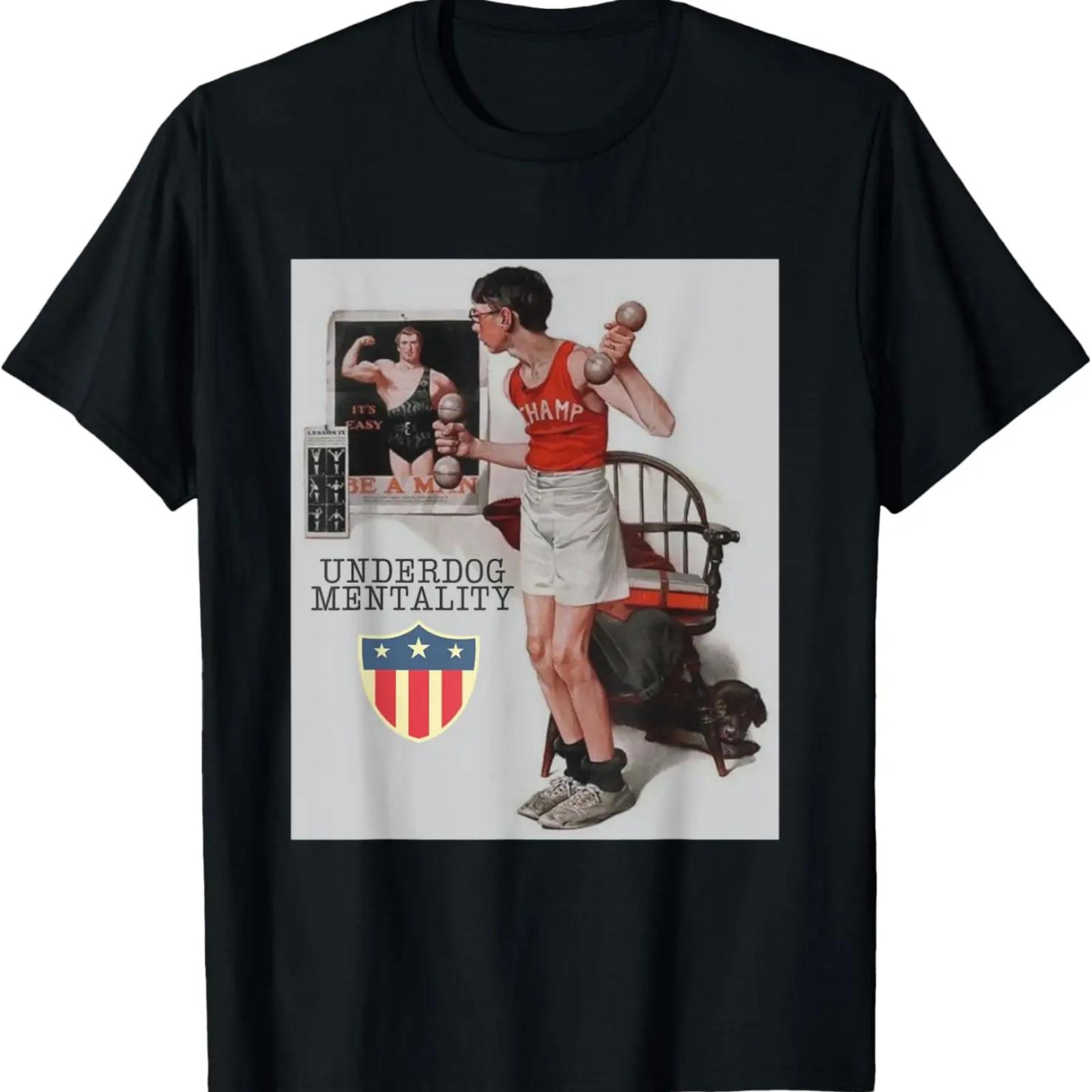 

Mens Motivational Underdog Mentality T-Shirt XXXXXL