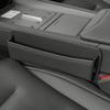1pc Black Leather Car Seat Gap Organizer