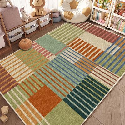 Sehr süßer Creme-Stil Großer rutschfester Bereichsteppich Weicher großer Teppich für Wohnzimmer Schlafzimmer Heimdeko Leicht zu reinigende Fußmatte Innenbereich