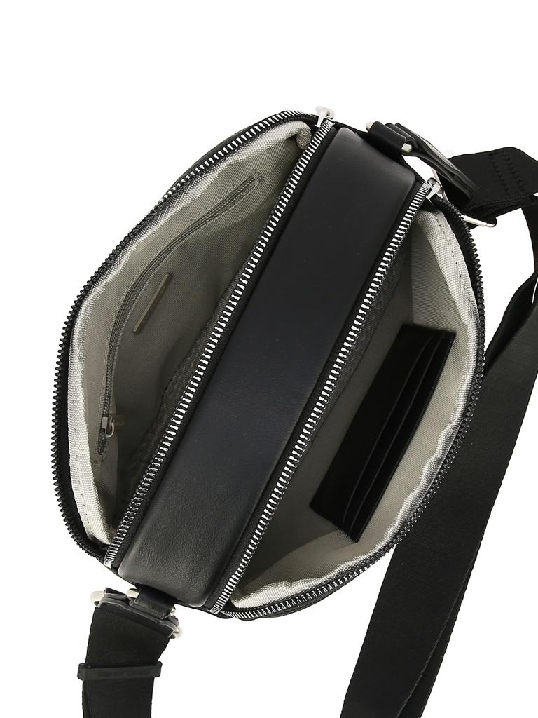 David Jones Women's Messenger Bag, Black Faux Leather