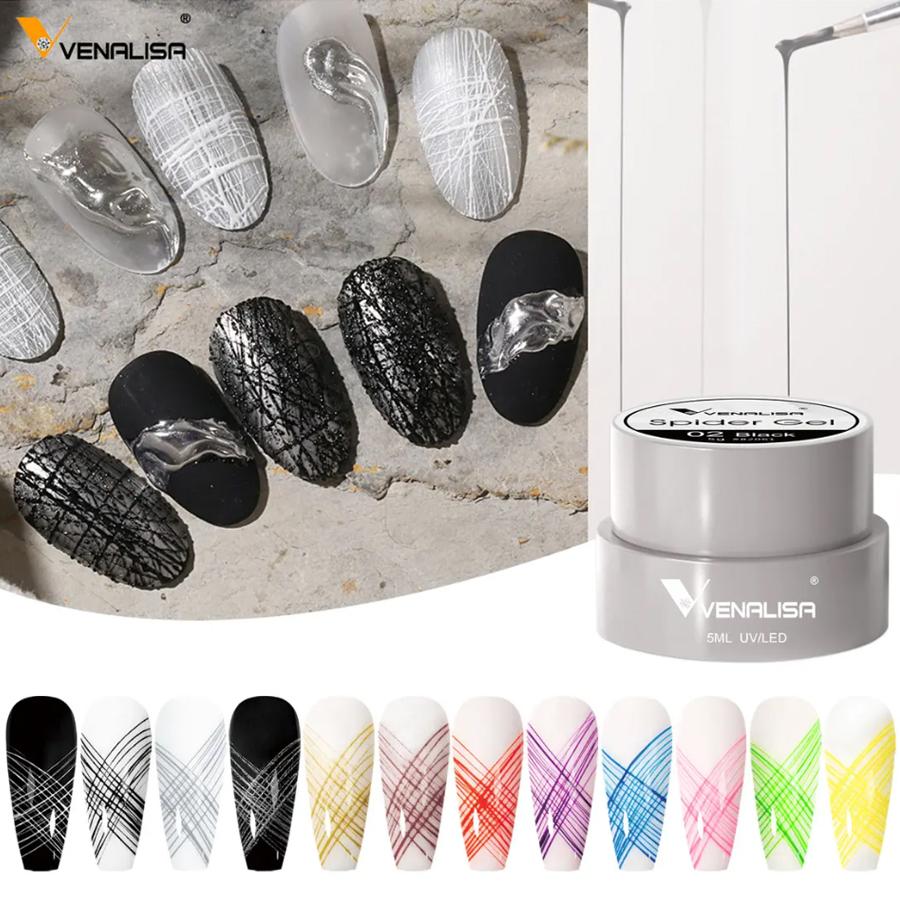 Venalisa Painting Gel Nail Art UV LED Nail Paint Gel Polish UV Color Gel Lacquer Emboss Pull Line Spider Gels