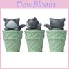 Cute Cartoon Matcha Ice Cream Cone Cat Mini Model Creative Decor For Gift Giving