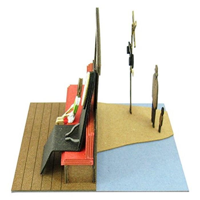 Sankei Studio Ghibli mini Spirited Away Kaihara Electric Railroad Ride Papercraft Model MP07-15 Multicolor (1 count)