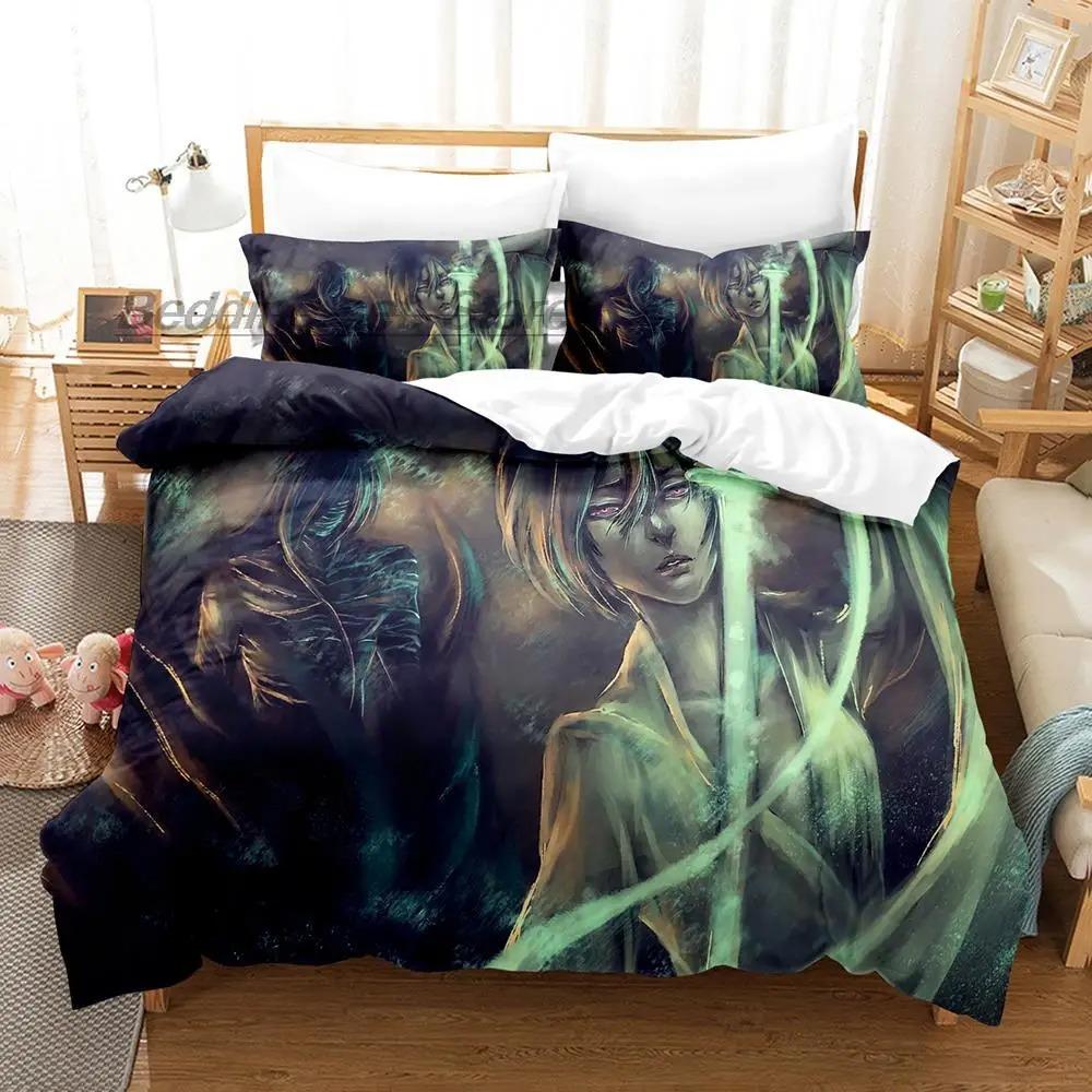 Bleach Kuchiki Rukia 3D Anime Bedding Set Single Twin Full Queen King Size Duvet Cover for Adult Kids Bedroom