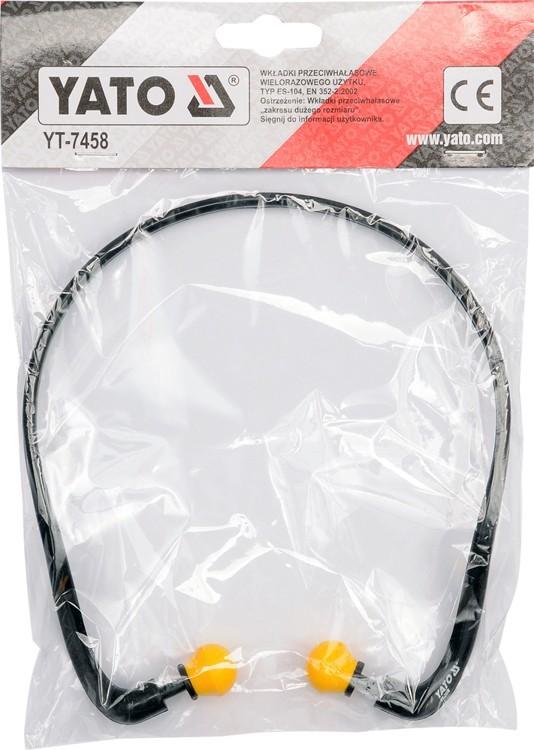 EAR PLUGS FOAM BAND 26dB 1 Pair YT-7458 YATO