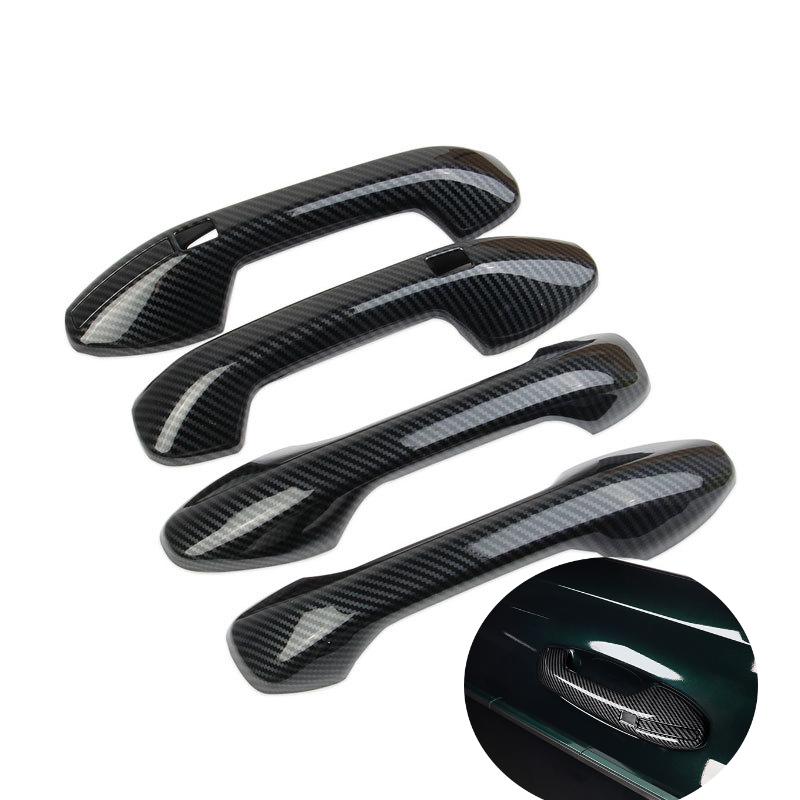 

For Hyundai Palisade Carbon Fiber Chrome Car Door Handle Cover Trim Sticker Styling Accessories