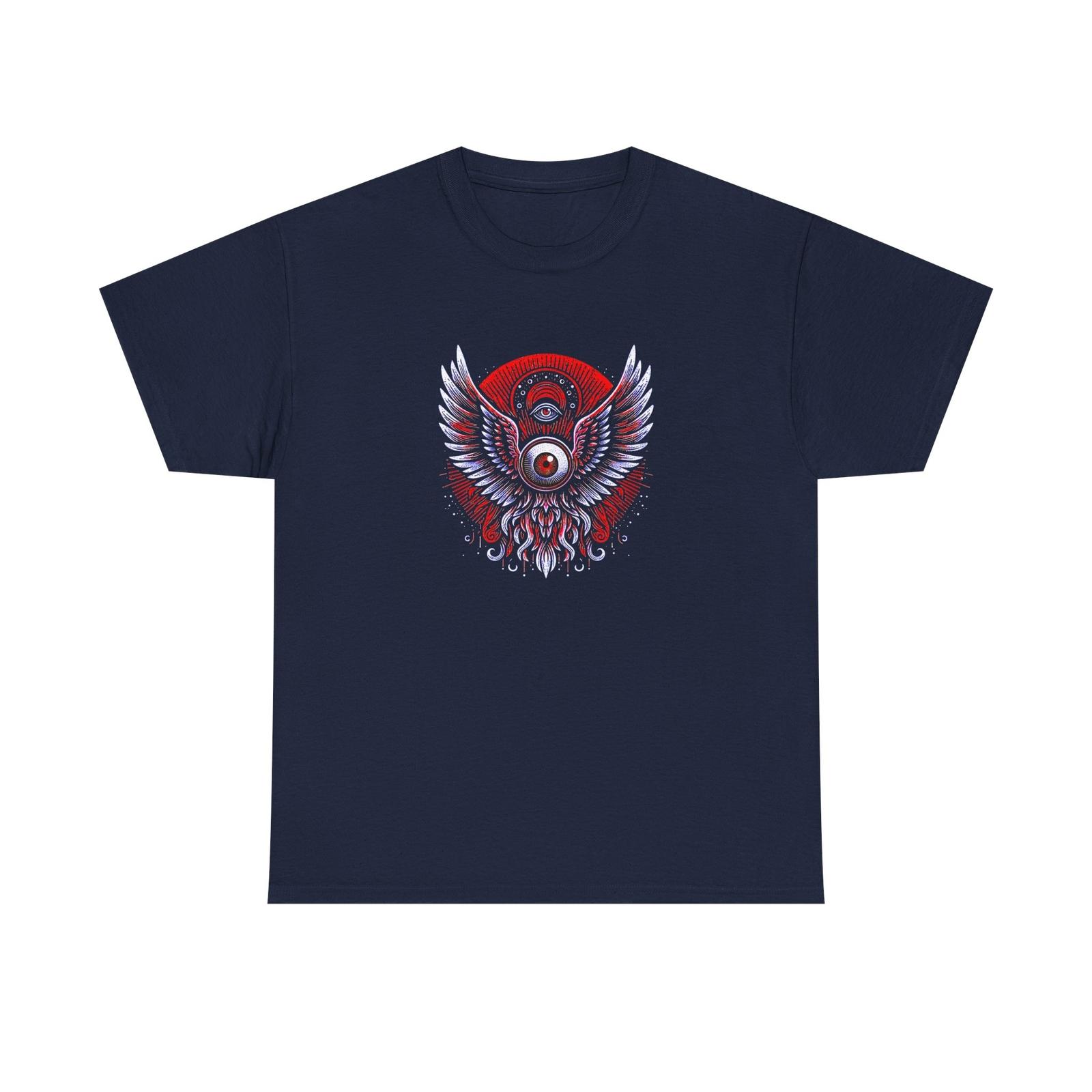 Trippy Flying Eyeball - Unisex Heavy Cotton Tee S разноцветный