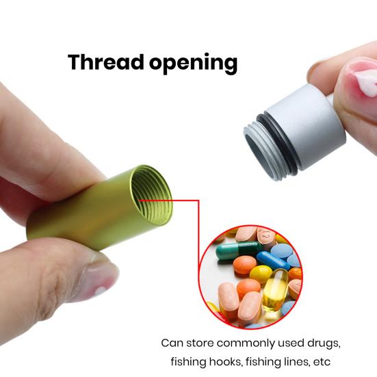 Kleine tragbare Pillendose, wasserabweisend, staubdicht, kompakte Größe, leicht zu tragen, Tabletten-Pillen-Organizer, Aufbewahrungsbehälter